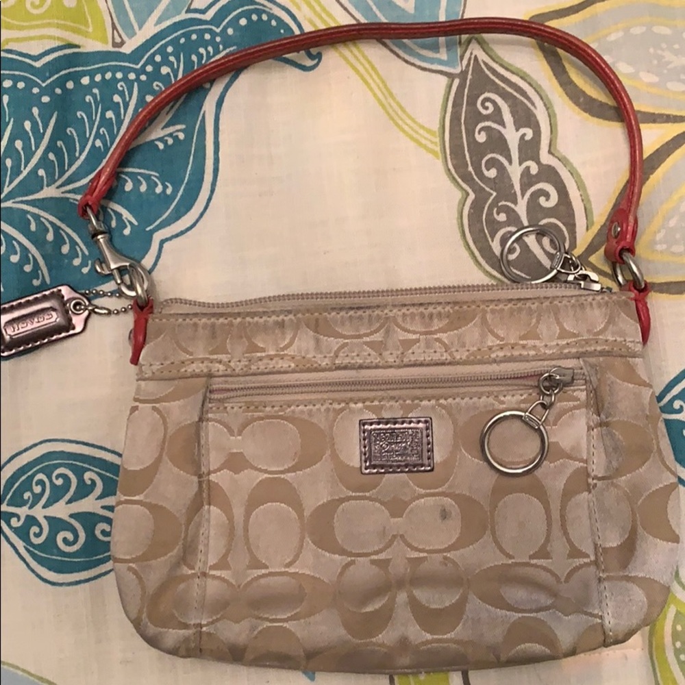 Beige Coach bag